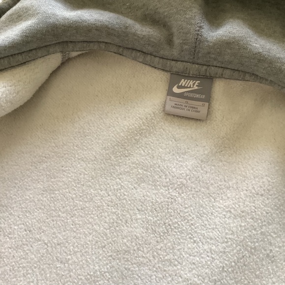 RARE Manny Pacquiao Nike Sportswear Full-Zip Hoodie, size L, grey and gold logo - Picture 5 of 16